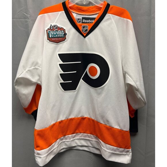 Reebok NHL Men's White Sergei Bobrovsky Philadelphia Flyers Jersey Sz M SKU 5297 - Picture 1 of 8